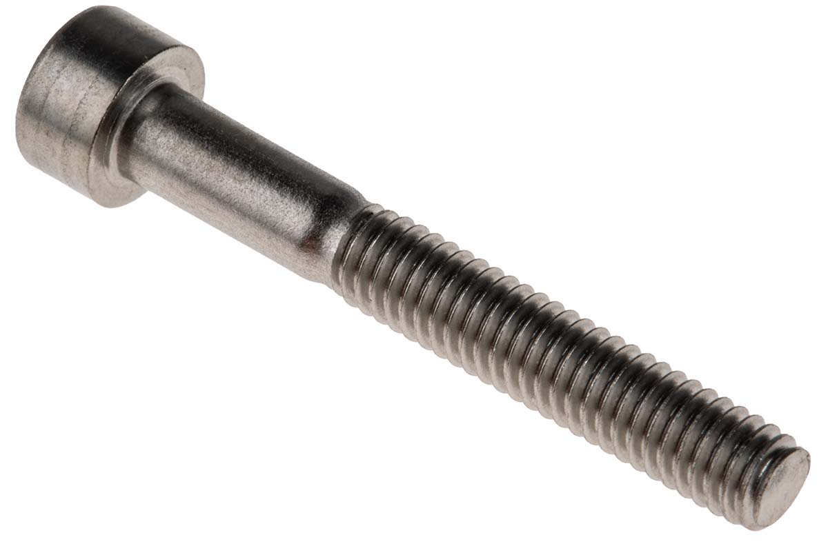 RS PRO Stainless Steel Hex Socket Cap Screw, DIN 912, M4 x 30mm