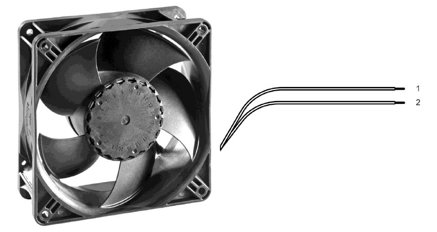 ebm-papst AxiACi 120 Series Axial Fan, 115 V ac, 230 V ac, AC Operation, 64m³/h, 1.1W, IP65, 120 x 120 x 38mm