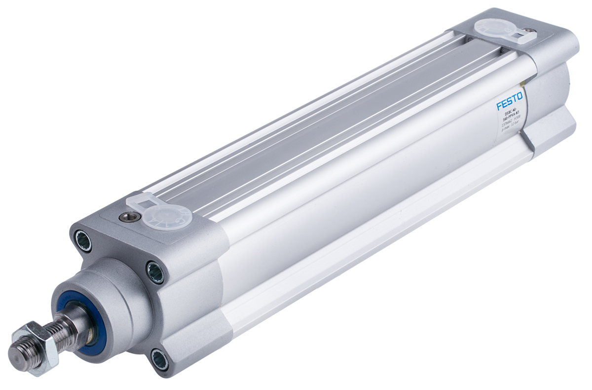Festo Pneumatic Piston Rod Cylinder - 1376662 40 mm Bore, 160 mm DSBC Series, Double Acting Acting