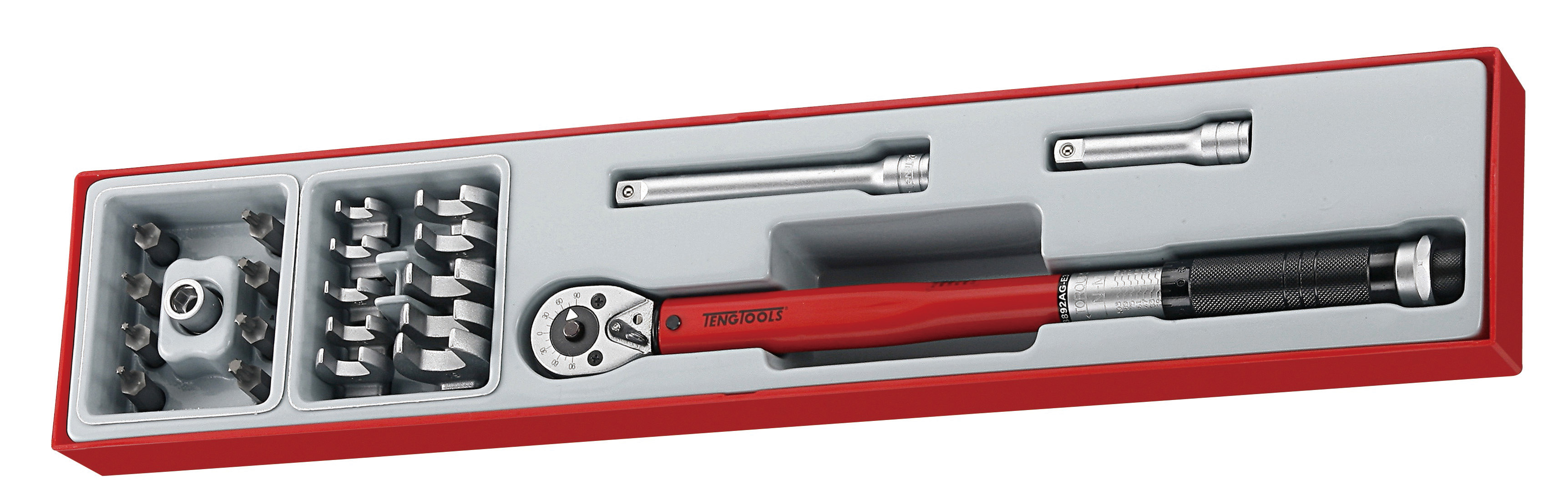 Teng Tools Click Torque Wrench Set, 20 - 100Nm, 3/8 in Drive, Square Drive