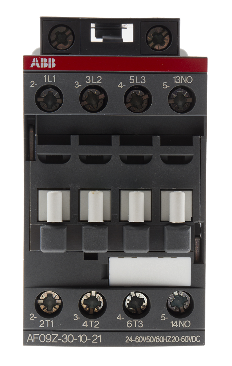 ABB AF09 Contactor, 60 V Coil, 3-Pole, 7 A, 4 kW 60 V, 3 NO, 690V
