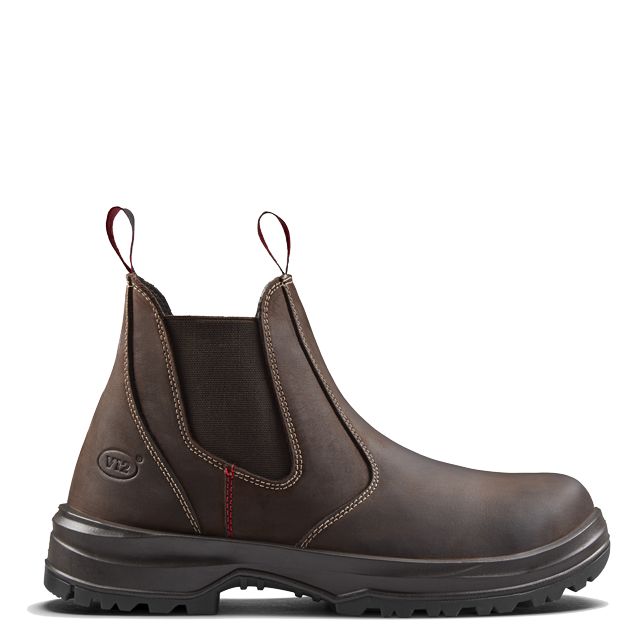 V12 Footwear Cotswold Brown Fibreglass Toe Capped Men's Safety Boots, UK 10.5, EU 45