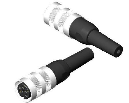RS PRO 6 Pole Din, 5A, 250 V IP40, Screw Lock, Female, Cable Mount