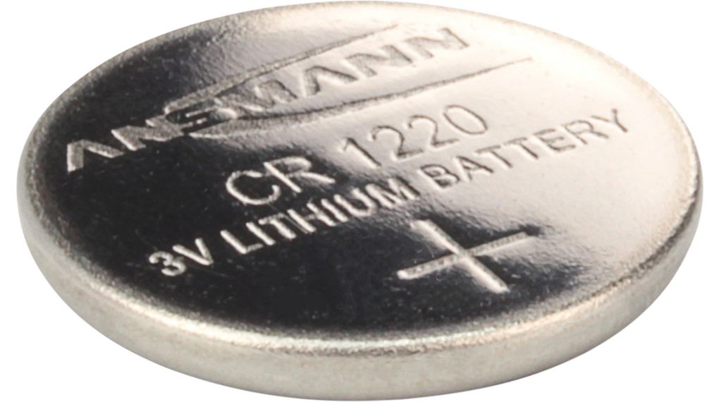 Ansmann CR1220 Button Battery, 3V, 12.5mm Diameter