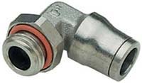 Legris LF3600 Series Elbow Threaded Adaptor, G 3/8 Male to Push In 8 mm, Threaded-to-Tube Connection Style