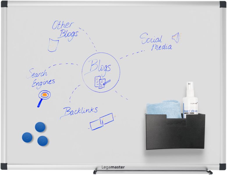 Legamaster White Board, 45cm Height, 60cm Width