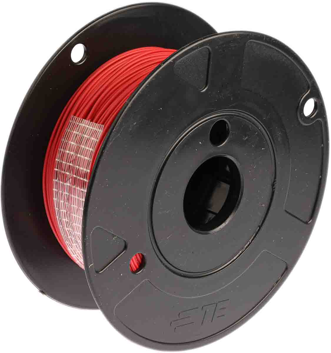 TE Connectivity FlexLite Series Red 1 mm² Equipment Wire, 17 AWG, 19/0.25 mm, 100m, Polyolefin Insulation,