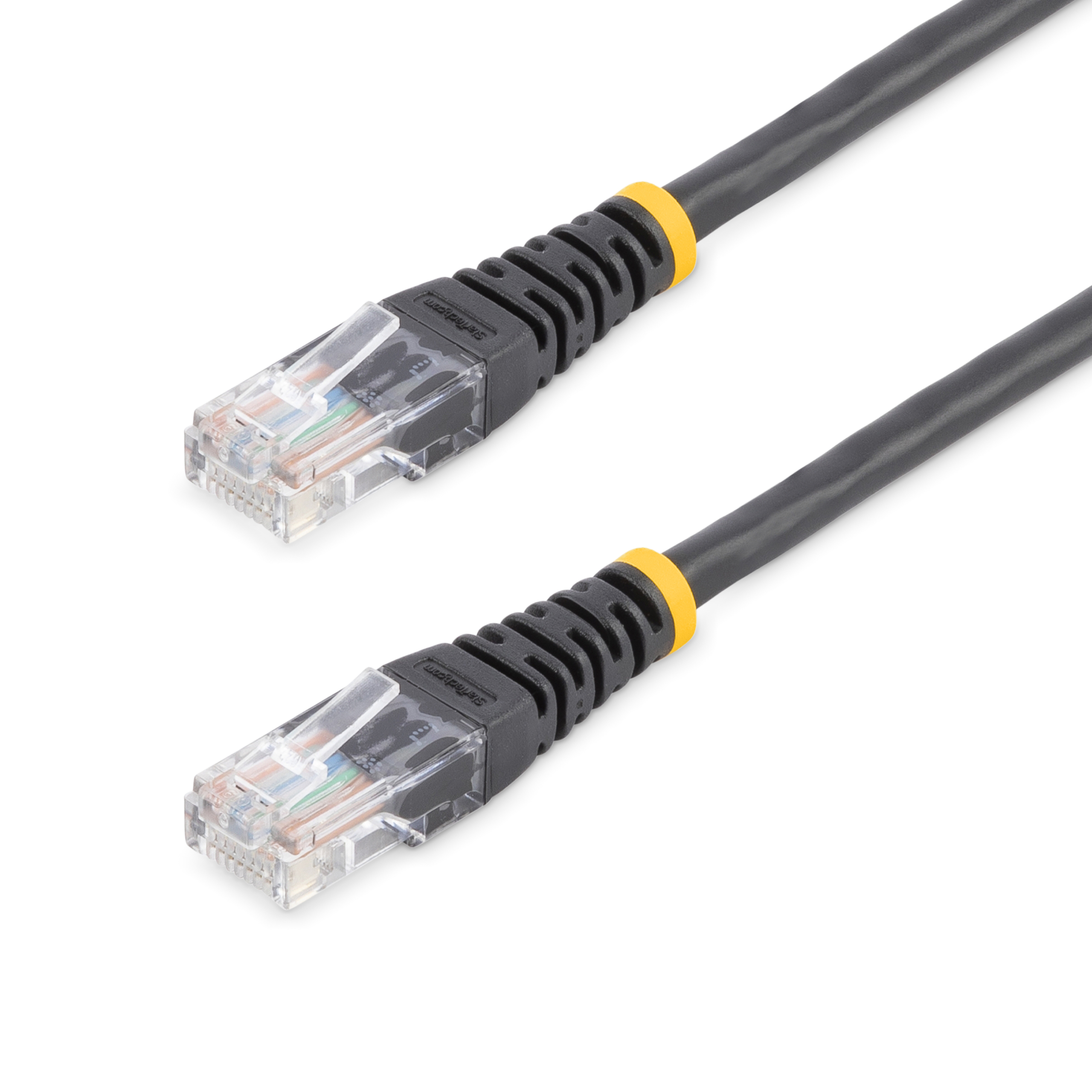 StarTech.com, 15m Cat5e, Black RJ45 to Male RJ45 Male, U/UTP Unshielded, Terminated PVC Sheath