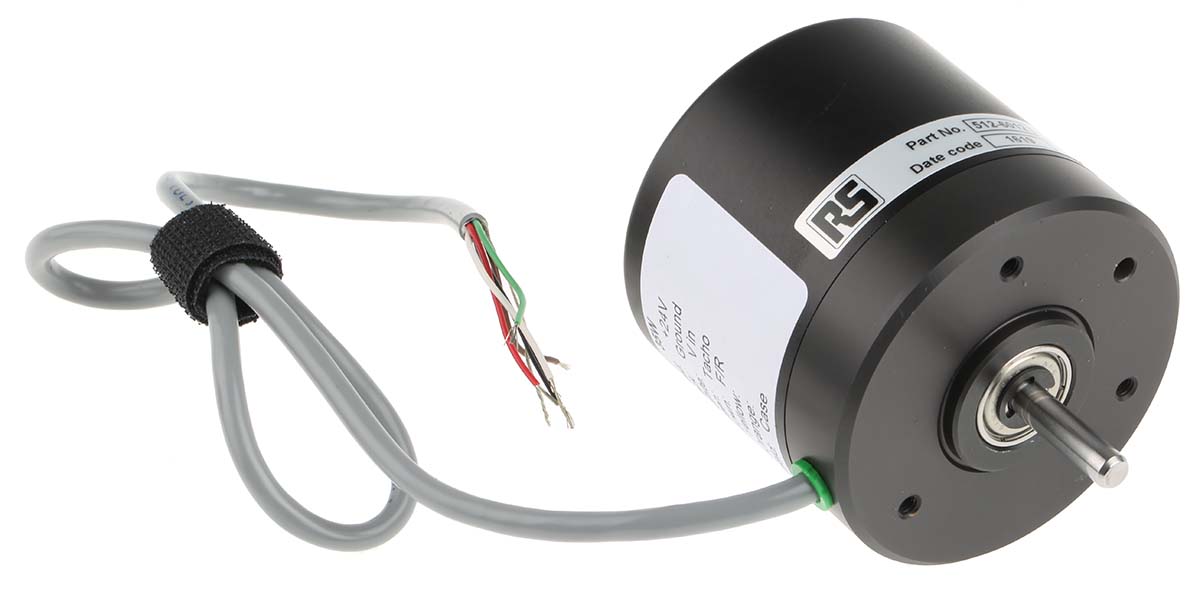 McLennan Servo Supplies Brushless DC Motor, 35 W, 24 V dc, 0.11 Nm, 3650 rpm, 5.99mm Shaft Diameter