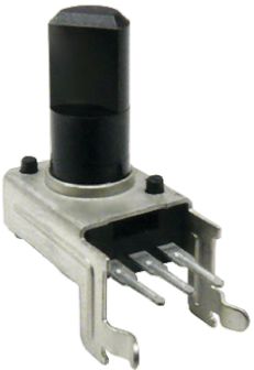 Bourns 12 Pulse Incremental Mechanical Rotary Encoder with a 6 mm Flat Shaft (Not Indexed), Through Hole