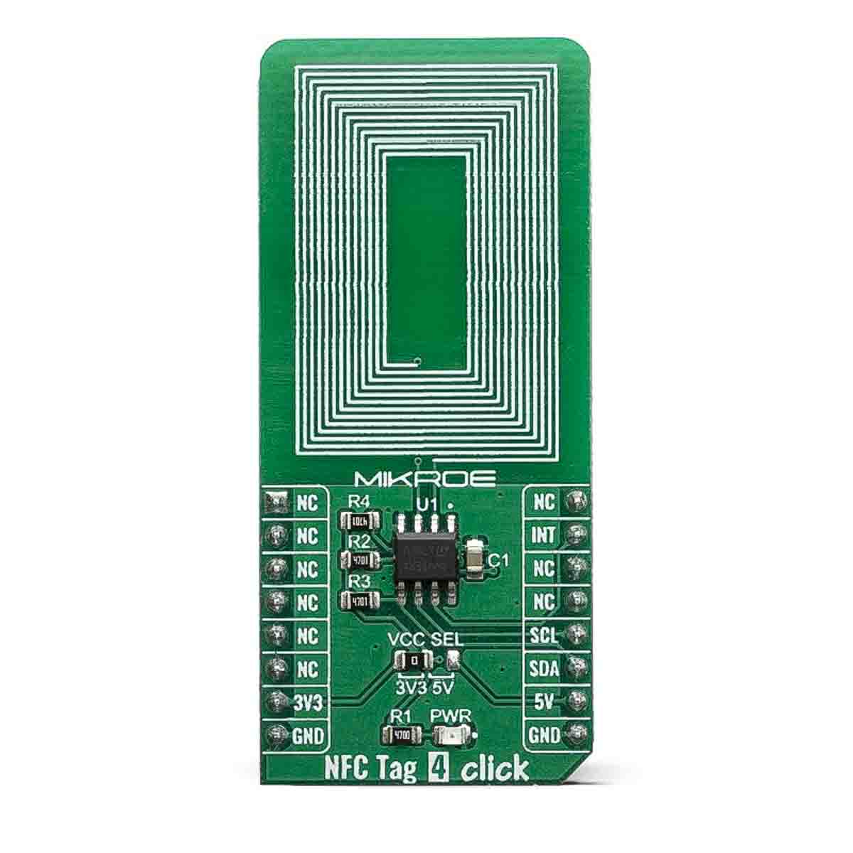 MikroElektronika NFC TAG 4 CLICK NFC TAG 4 CLICK Development Kit for NFC Enabled Business Cards 13.56MHz MIKROE-3659