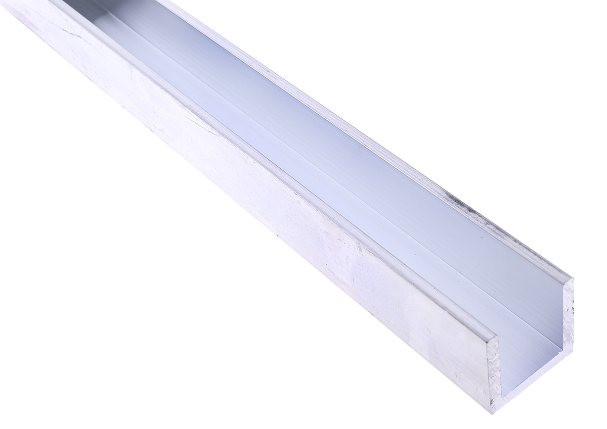 HE9TF Aluminium Metal Channel 1m x 1in x 1in x 1/8in