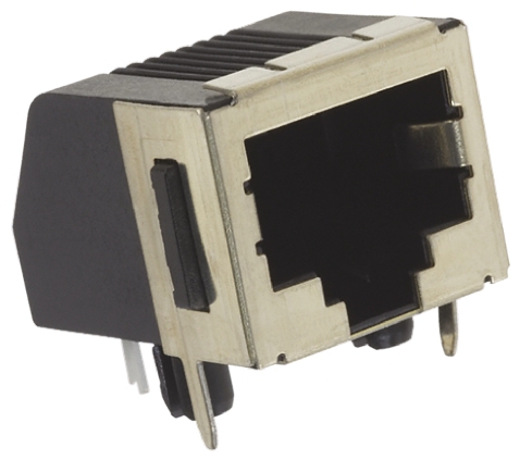 TE Connectivity 5556591 Series Female RJ45 Connector, PCB Mount, Cat3 Right Angle 1 Port 8 -Way