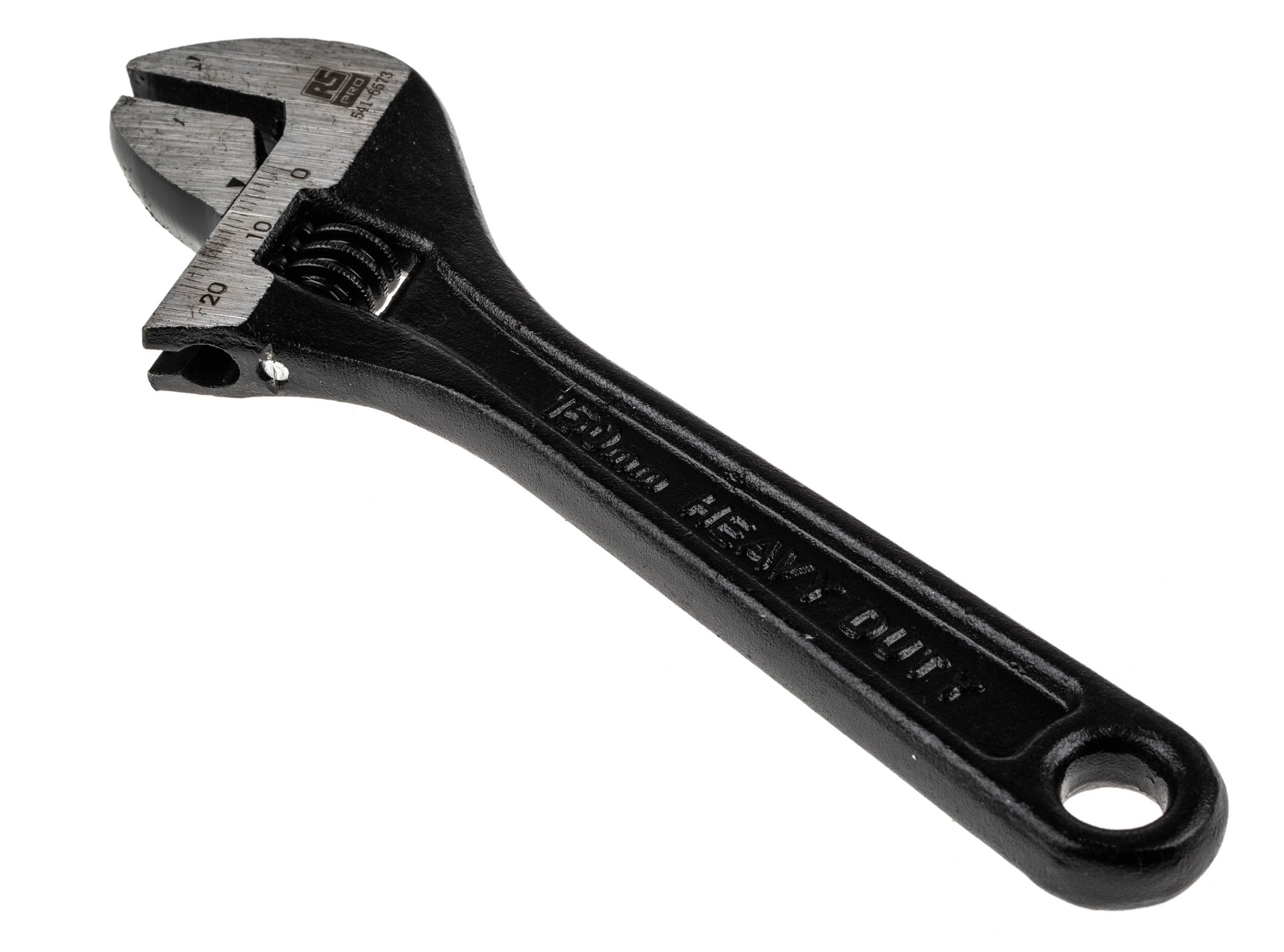 RS PRO Adjustable Spanner, 152.4 mm Overall, 20mm Jaw Capacity, Metal Handle