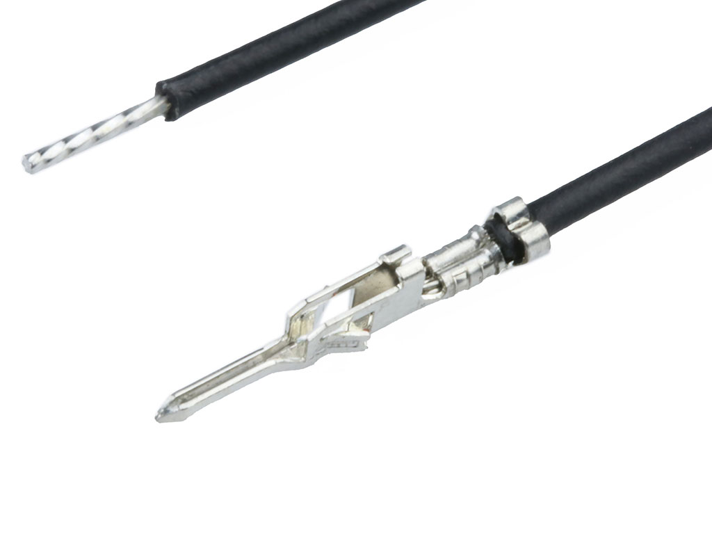 Molex Male Micro-Fit to Male Pigtail Pre-Crimped Lead, 300mm, 24AWG, Black