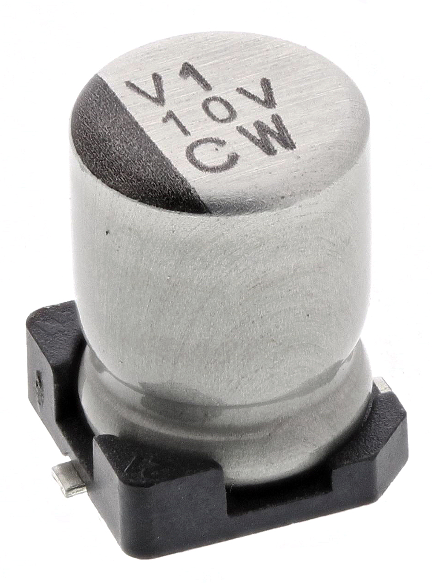 Nichicon 10μF Aluminium Electrolytic Capacitor 35V dc, Surface Mount - UCW1V100MCL1GS