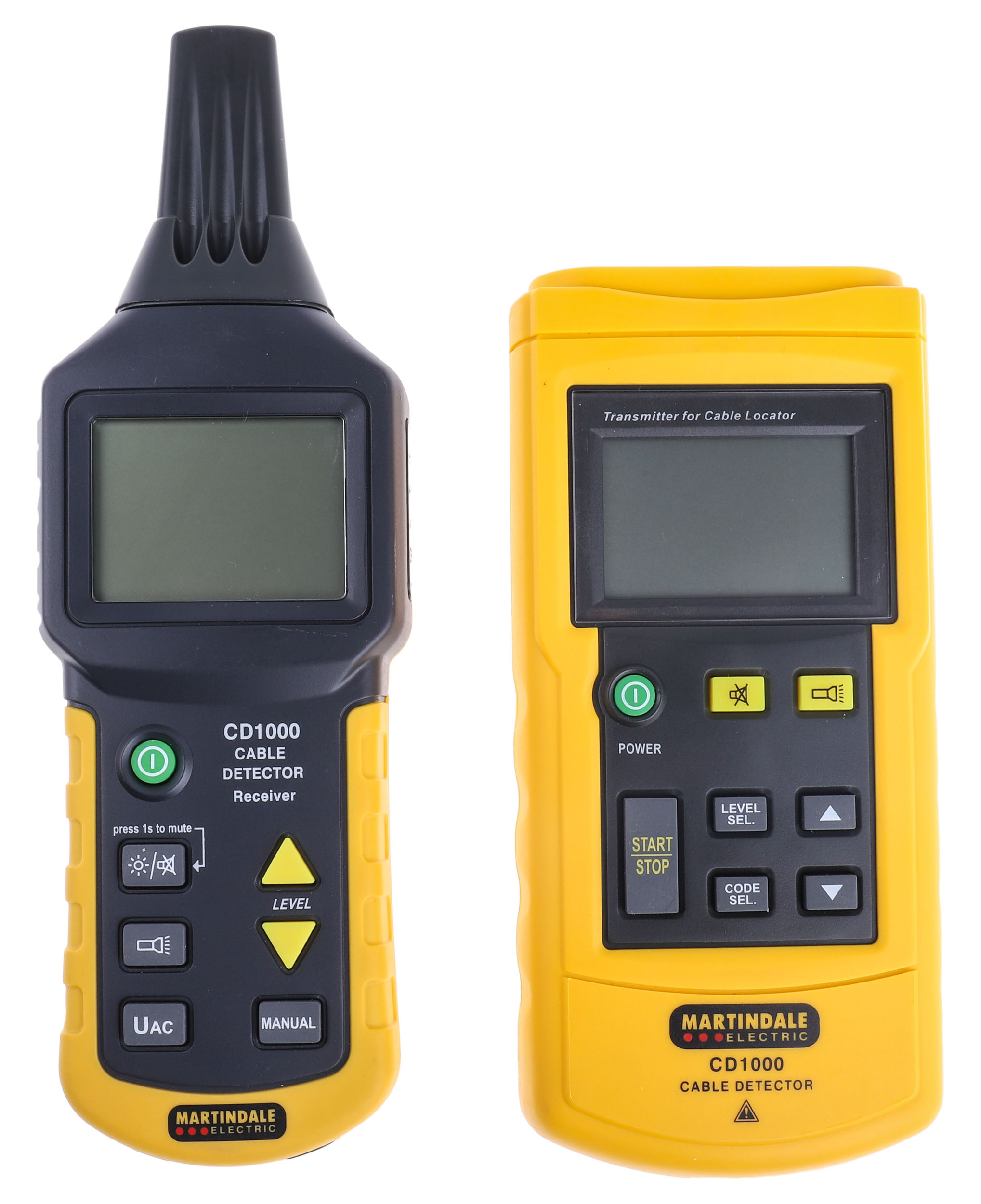 Martindale CD1000 Cable Tracer, Cable Detection Depth 0.4 (U AC) m, 0.5 (Dual Pole) m, 2 (Single Pole) m, 2.5 (Single
