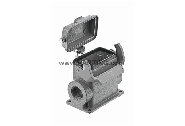 HARTING Han B Heavy Duty Power Connector Housing, M25 x 2 Thread, Side Entry