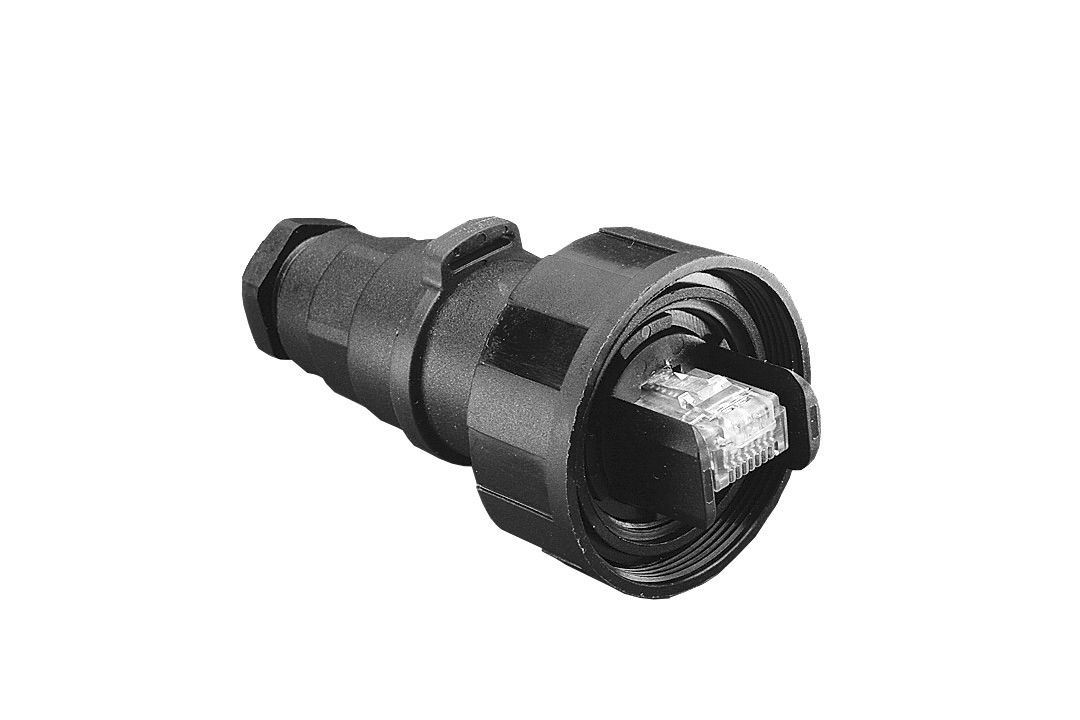 Bulgin PX0894 Series Male RJ45 Connector, Panel Mount, Cat6a Straight 1 Port 8 -Way