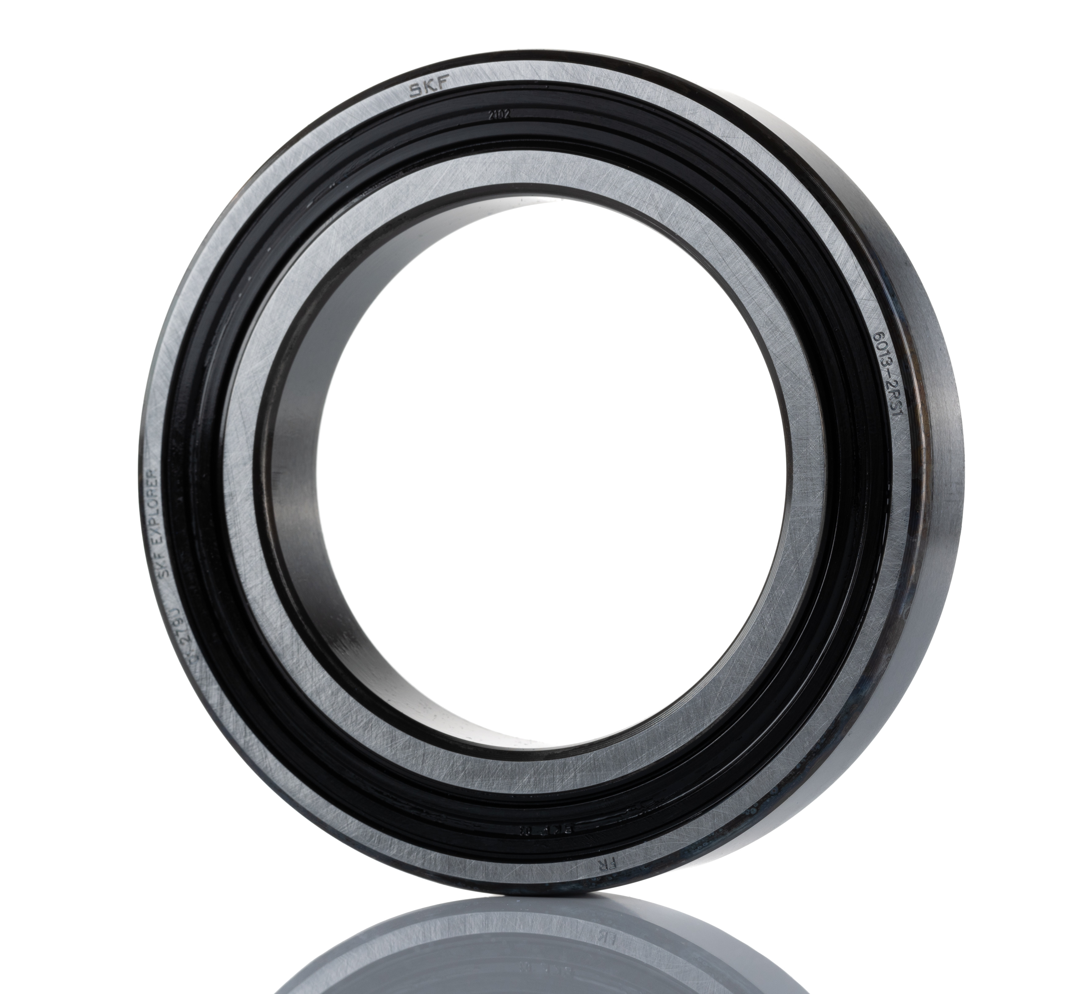 SKF 6013-2RS1 1 Row Ball Bearing - 65 mm ID, 100 mm OD