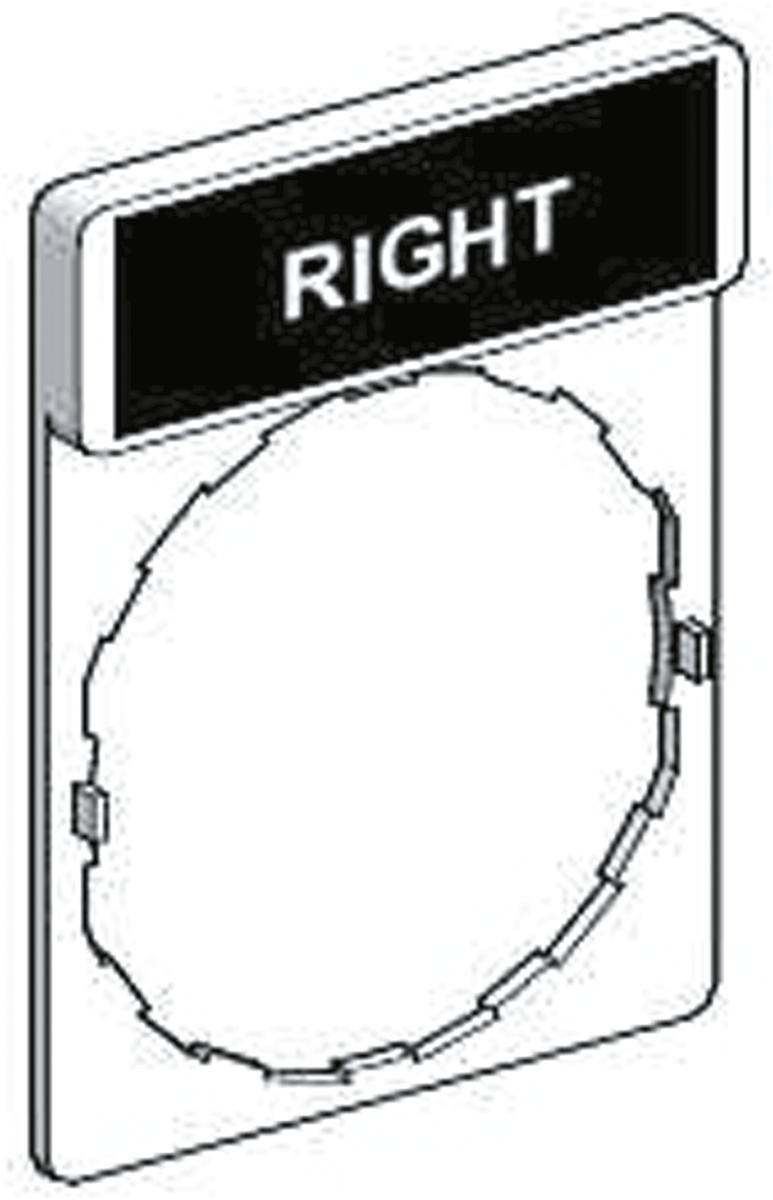 Schneider Electric Legend Plate for use with XB4/XB5/XB7 Push Buttons