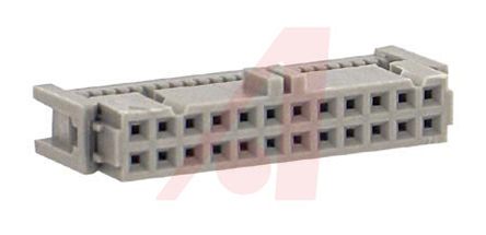 3M 24-Way IDC Connector Socket for Cable Mount, 2-Row