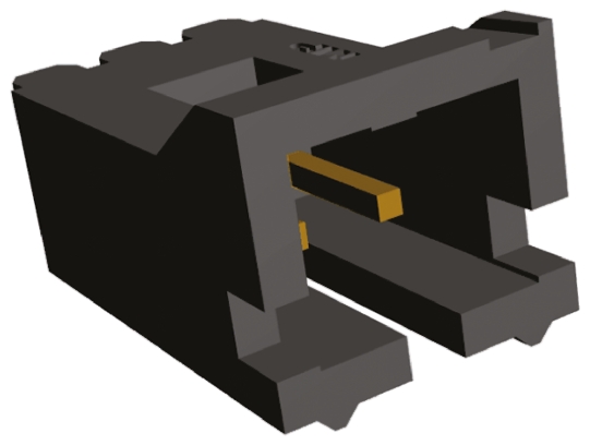 TE Connectivity AMPMODU MTE Series Straight Through Hole PCB Header, 2 Contact(s), 2.54 mm Pitch, 1 Row, Shrouded