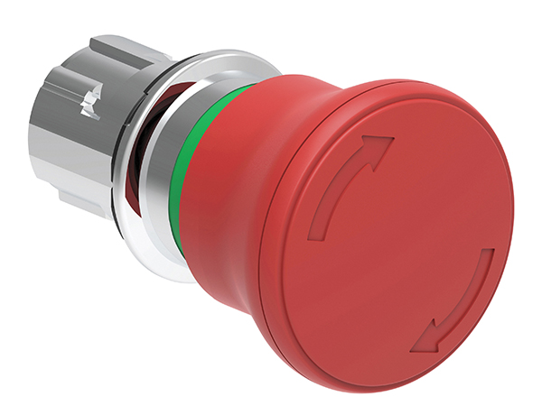 Lovato LPSB664 Series Turn to Release Emergency Stop Push Button, 22mm Cutout