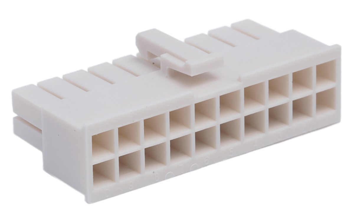 Molex, Mini-Fit Jr Female Connector Housing, 4.2mm Pitch, 20 Way, 2 Row