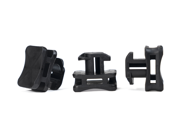 HellermannTyton Black Cable Tie Mount 22.5 mm x 17.5mm, 8mm Max. Cable Tie Width