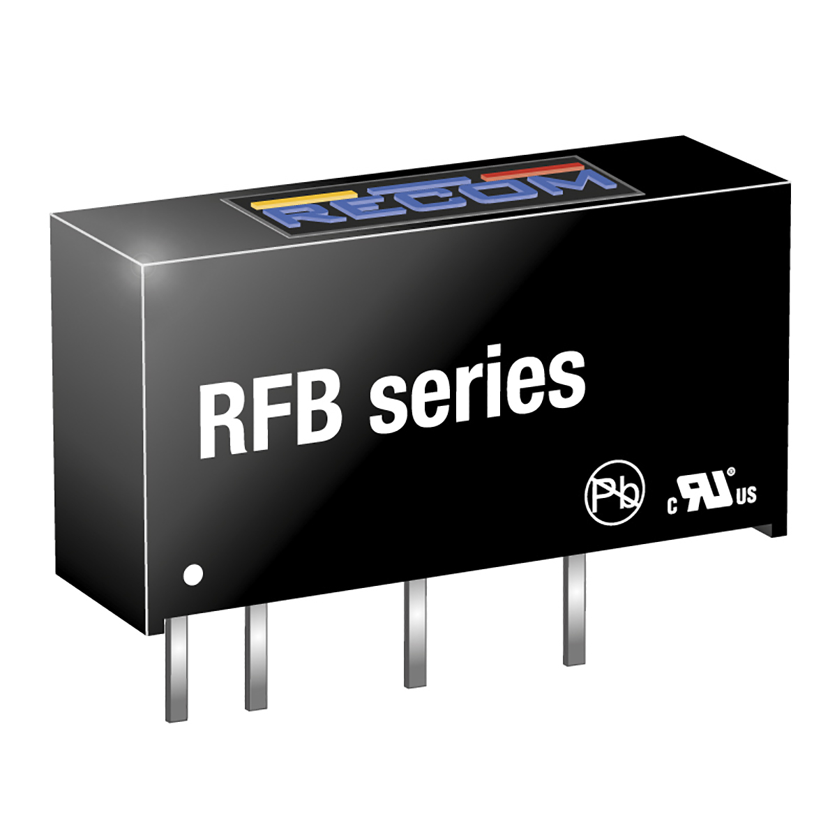 Recom RFB DC-DC Converter, 5V dc/ 200mA Output, 4.5 → 5.5 V dc Input, 1W, Through Hole, +85°C Max Temp -40°C Min