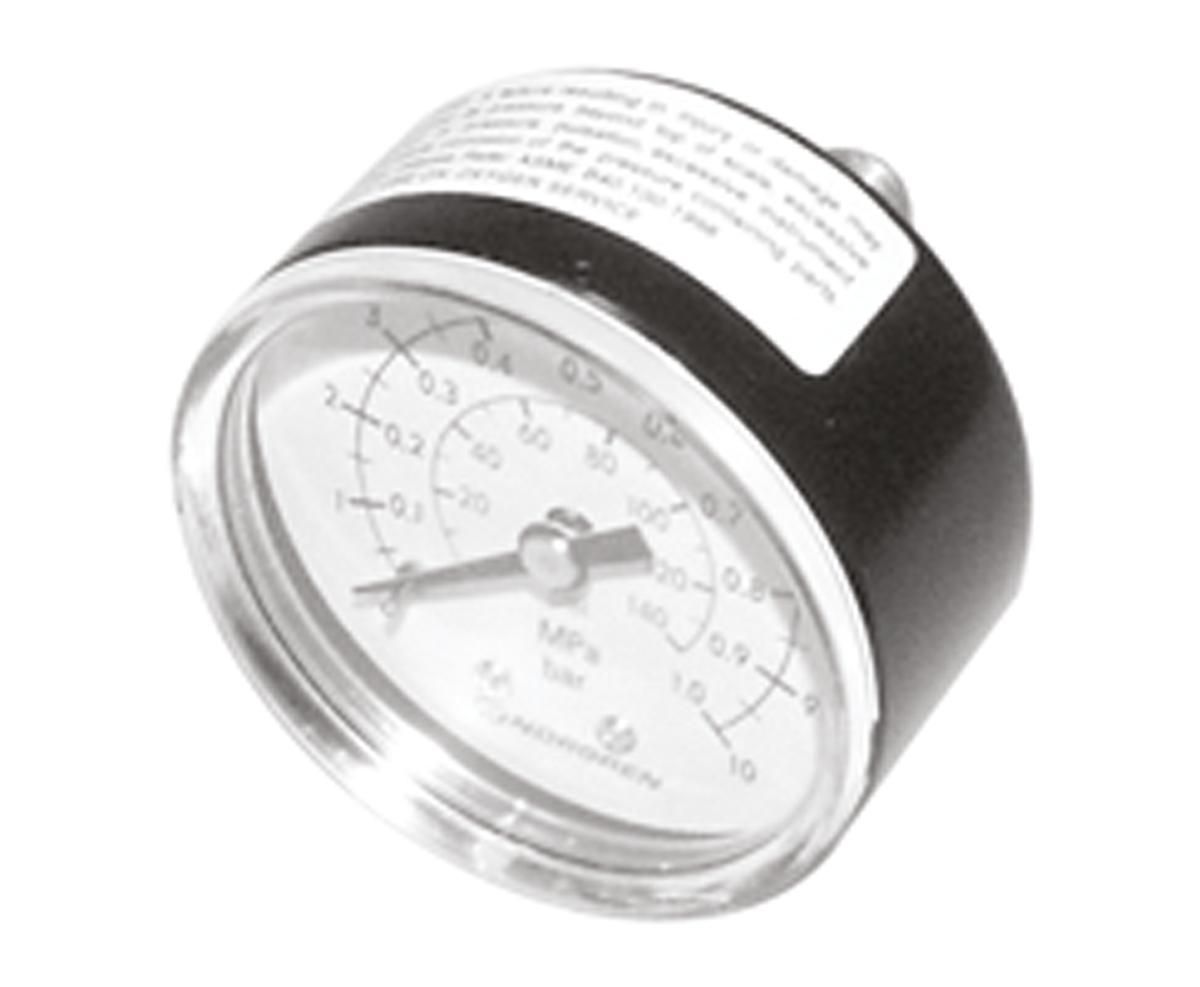 Norgren R 1/8 Analogue Pressure Gauge 4bar Back Entry 50mm Outside Diameter