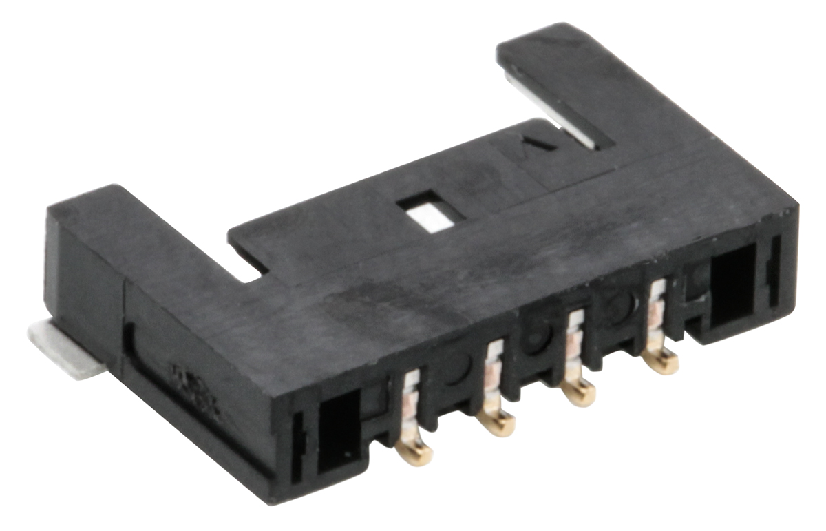 Molex Pico-Lock Series Right Angle Surface PCB Header, 4 Contact(s), 1.5 mm Pitch, 1 Row, Shrouded