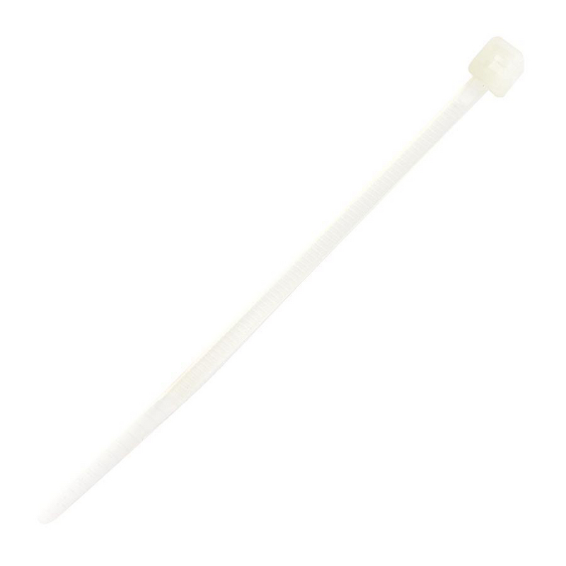 Essentra Cable Ties, Cable Ties, 135mm x 2.5 mm, Natural Nylon, Pk-1000
