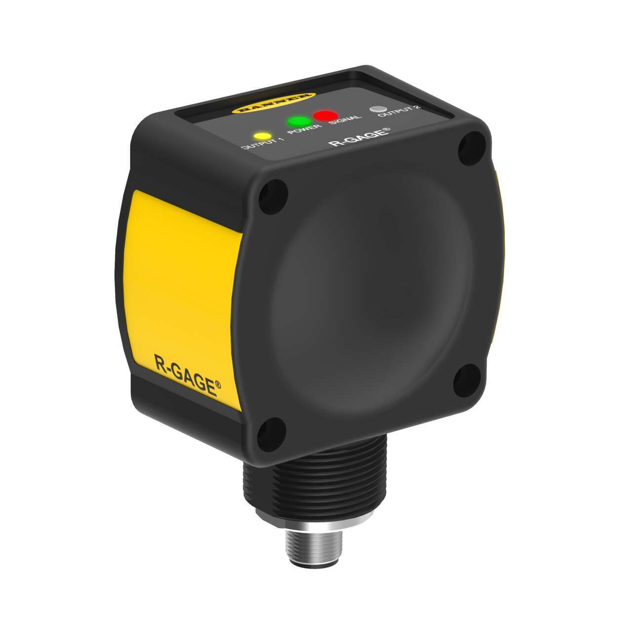 Banner Ultrasonic Rectangular Proximity Sensor, M12, 2 → 24 m Detection, NPN/PNP, 12 → 30 V dc