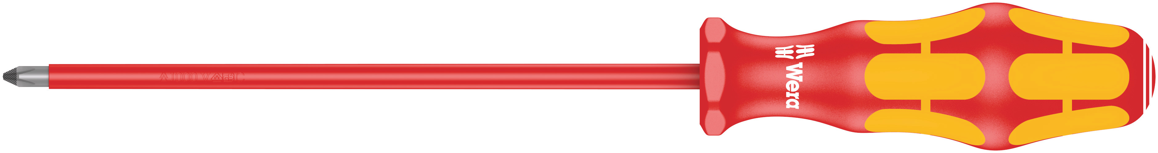 Wera Phillips Insulated Screwdriver, PH1 Tip, 150 mm Blade, VDE/1000V, 248 mm Overall