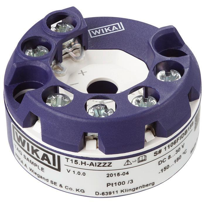 WIKA T15 Temperature Transmitter PT100 Input
