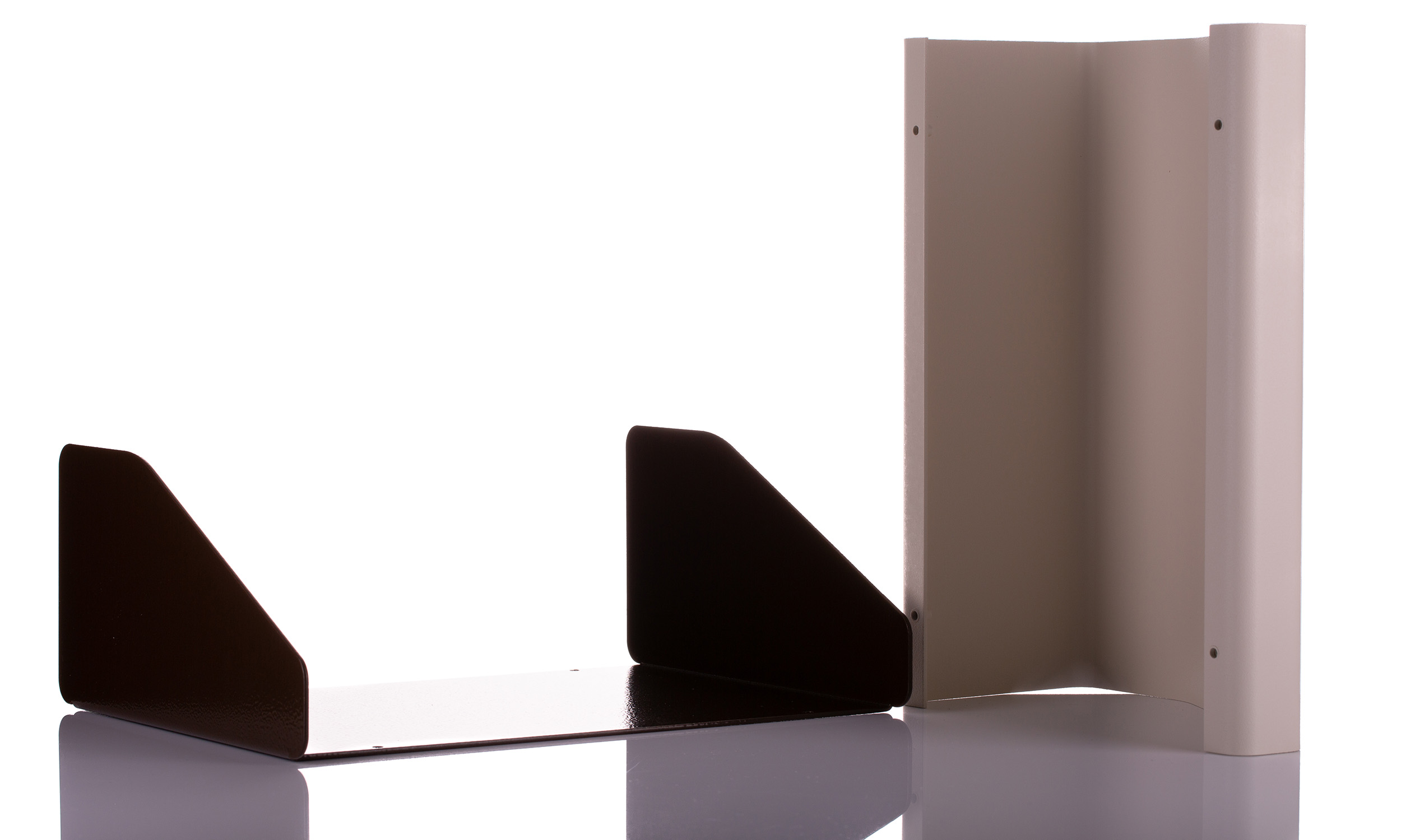 CAMDENBOSS 2000 Series Beige, Brown Aluminium Desktop Enclosure, Sloped Front, 210 x 280 x 106mm