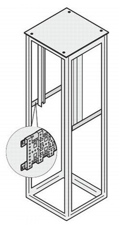 nVent SCHROFF Steel Depth Member for Use with 19-Inch Cabinet, 800mm