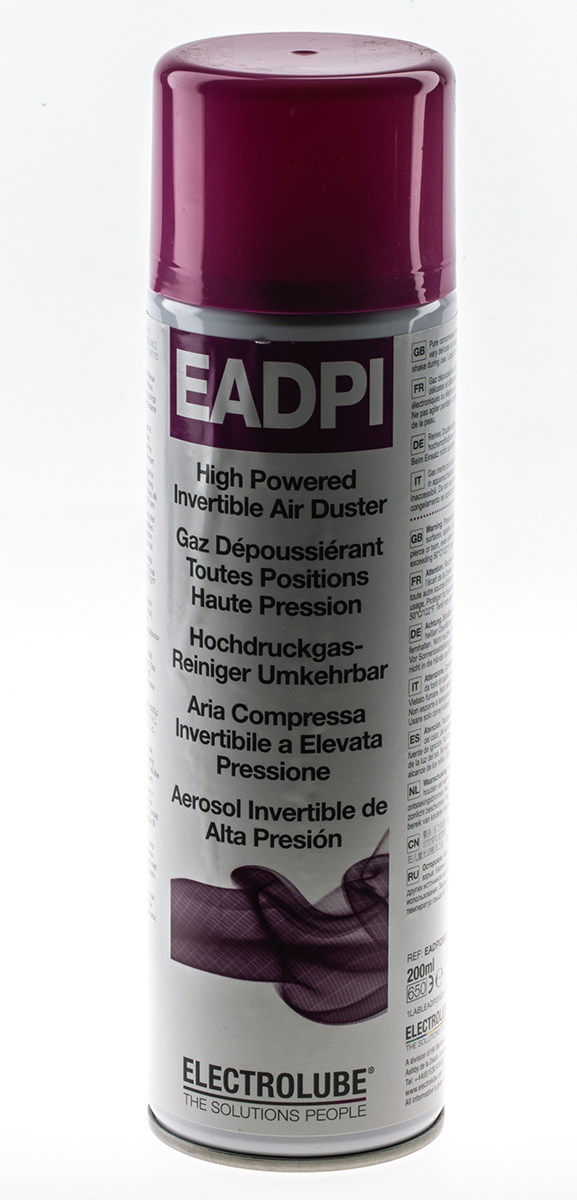 Electrolube EREADPI200 New High Powered Invertible EADP Air Duster, 200 ml