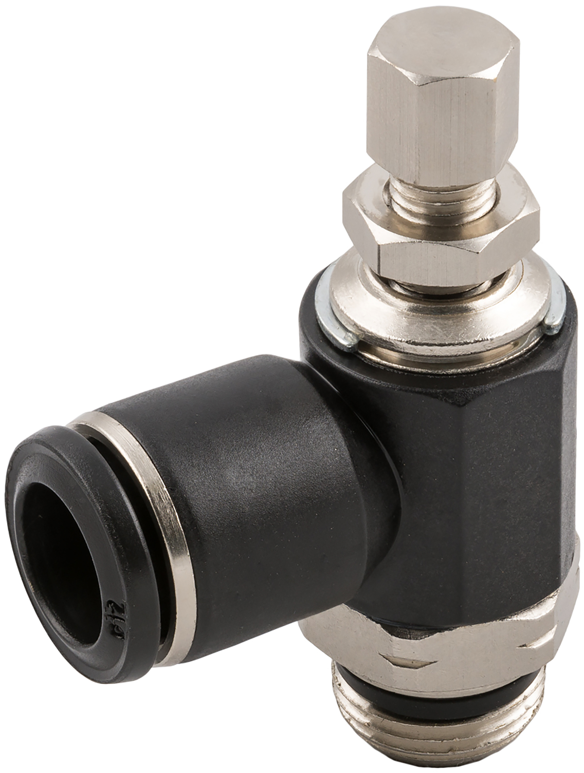 RS PRO Threaded Flow Regulator x Push In 6mm Tube Outlet Port