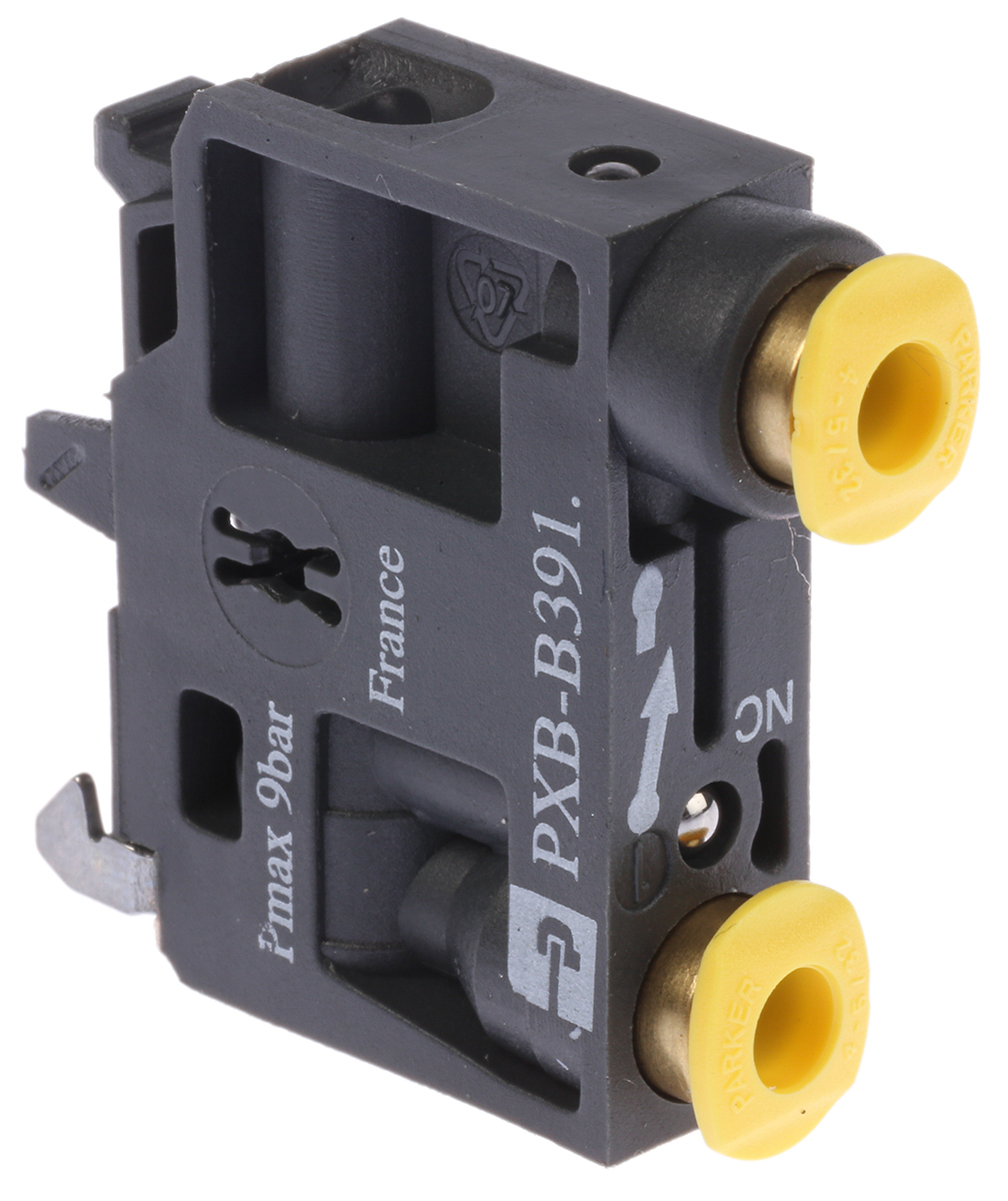Parker Plunger 3/2 Pneumatic Manual Control Valve PXB Series, 2.5mm, III B