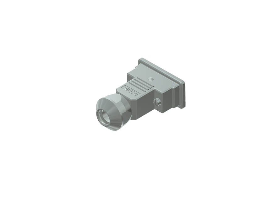 CONEC 15 Series ABS D Sub Backshell, 9 Way, Strain Relief