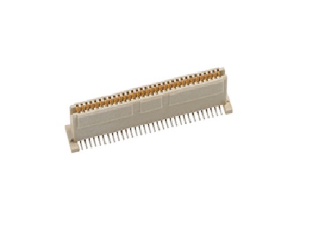 Molex 71439 Series Vertical Surface Mount PCB Connector, 64-Contact, 2-Row, 1mm Pitch, SMT Termination