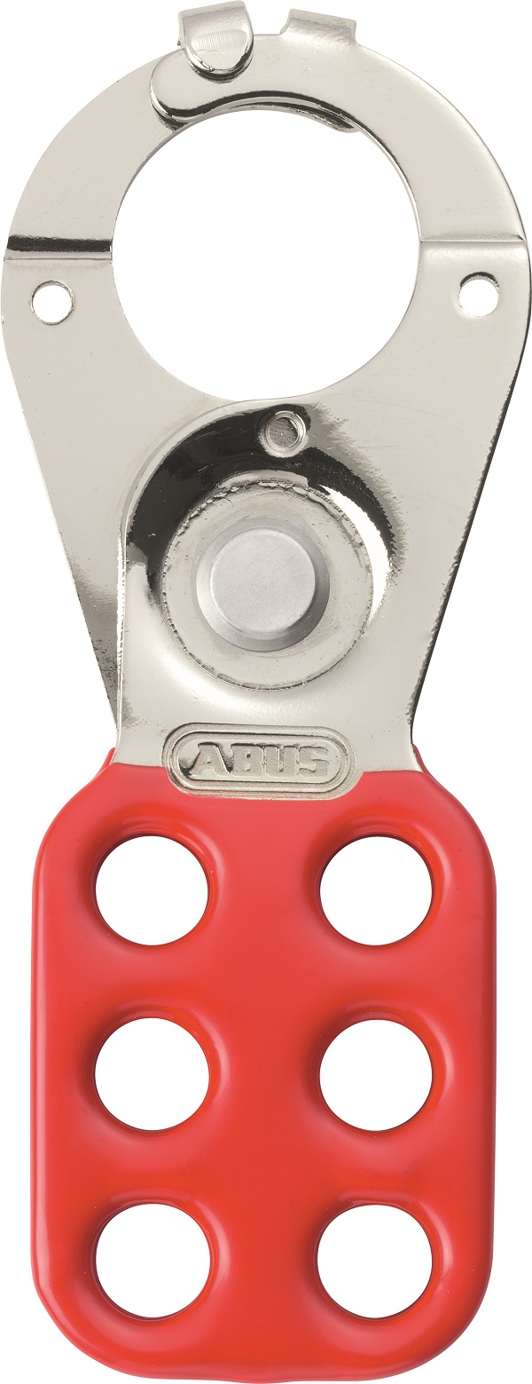 ABUS Red Steel Lockout Hasp, 3.81cm Attachment