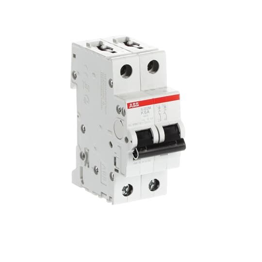 ABB System Pro M Compact S200M MCB, 2P, 6A Curve K, 400V AC, 125V DC, 15 kA Breaking Capacity