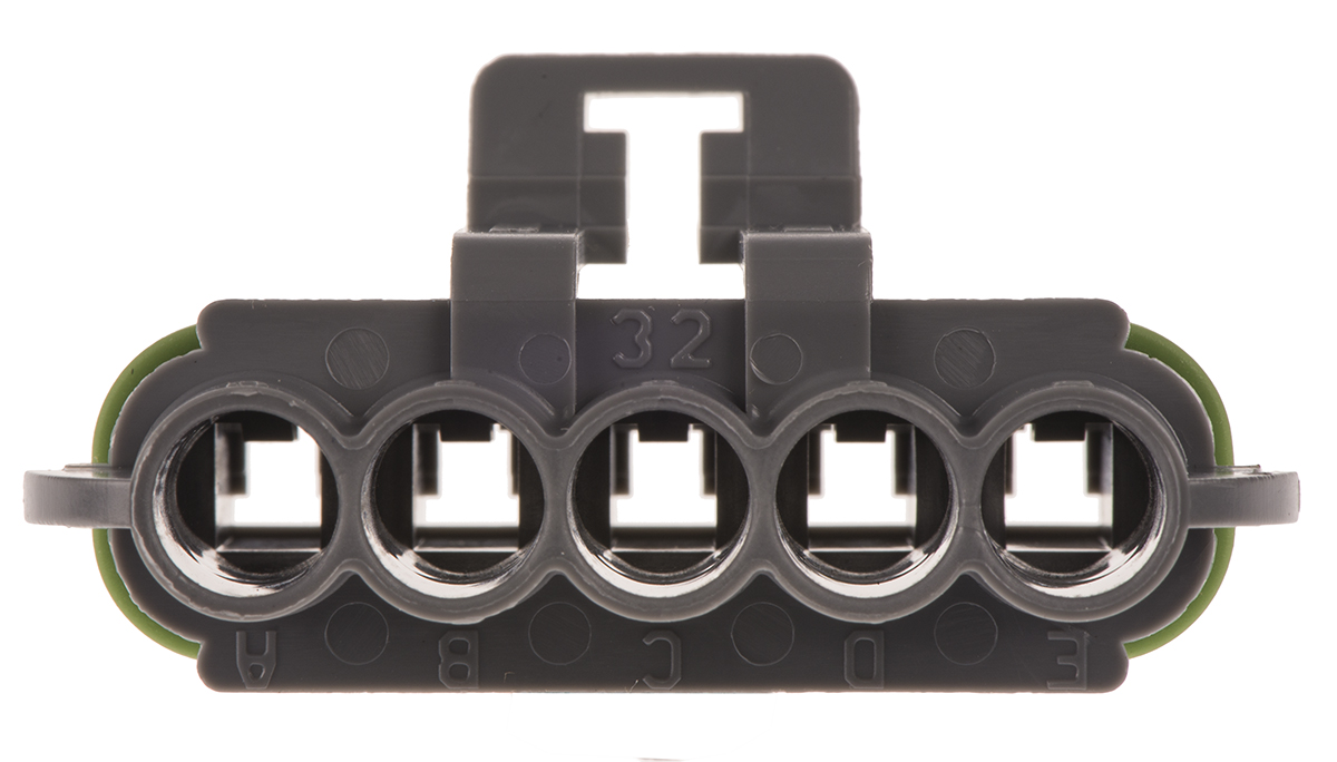 Delphi, Metri-Pack 280 Automotive Connector Socket Grey Cable Mount 5 Way, Crimp Termination 12084891