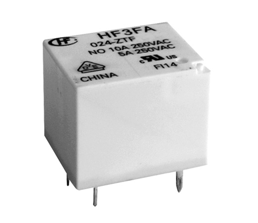 Hongfa Europe GMBH PCB Mount Power Relay, 24V dc Coil, 15A Switching Current, SPST