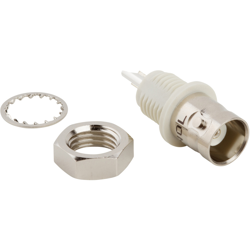 Amphenol RF 031-10-RFX Series, Jack Panel Mount BNC Connector, 50Ω, Solder Cup Termination, Straight Body