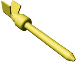 TE Connectivity, AMPLIMITE HDP-20 Series, size 20 Male Crimp D-sub Connector Contact, Gold over Nickel Signal, 22
